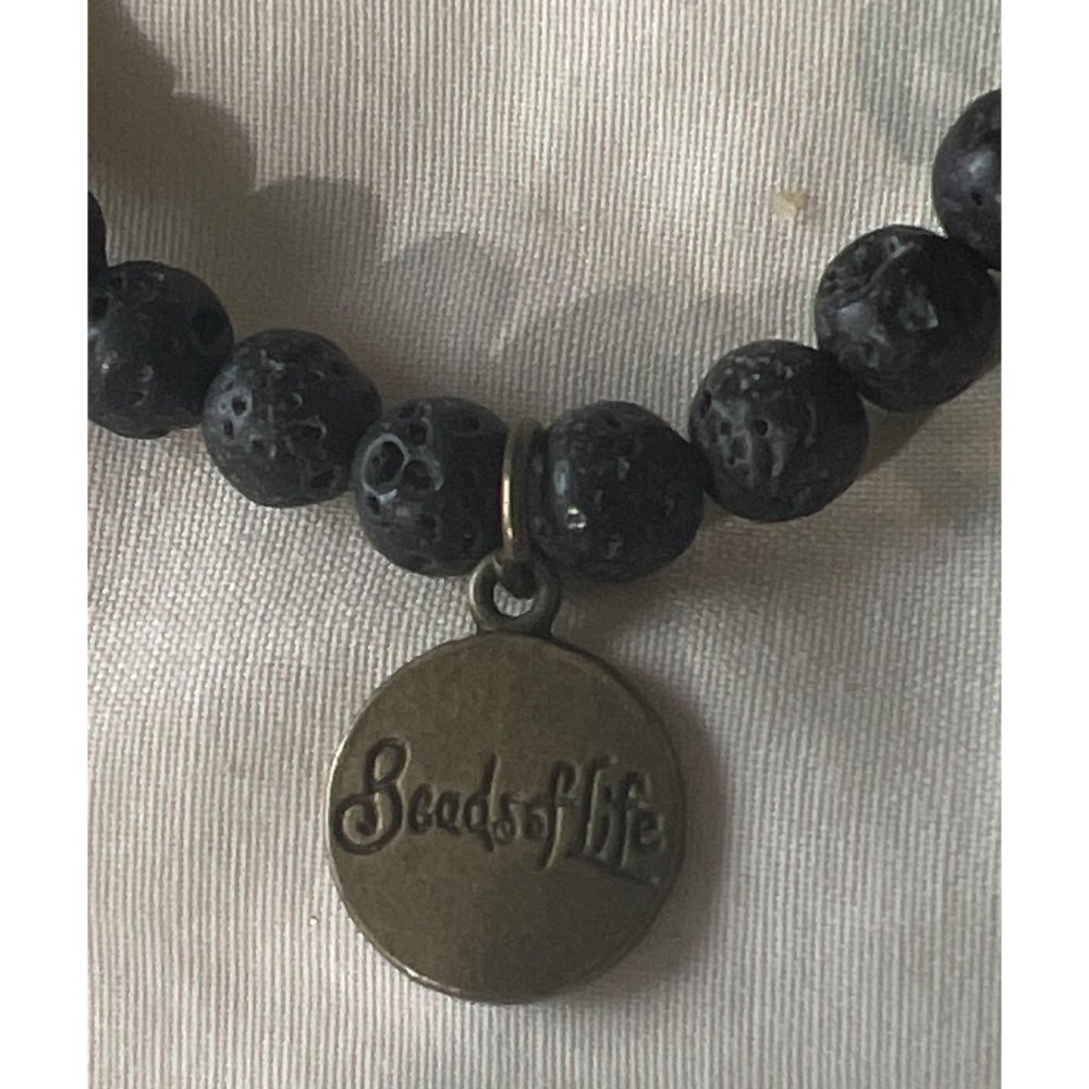 Beads of Life Lava Bead Bracelet -- 7.25"